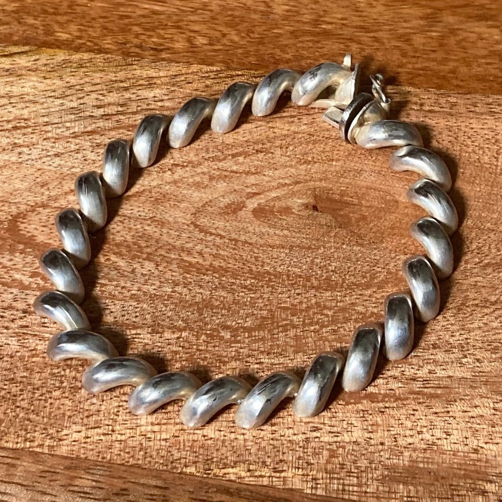 Italian Sterling Silver San Marco Bracelet 7.5"